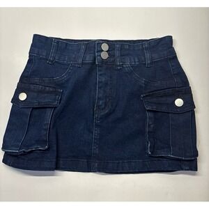 Denim‎ Jean Skirt (Girls XS) dark blue